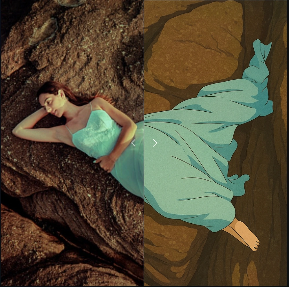 A girl after the Studio Ghibli style